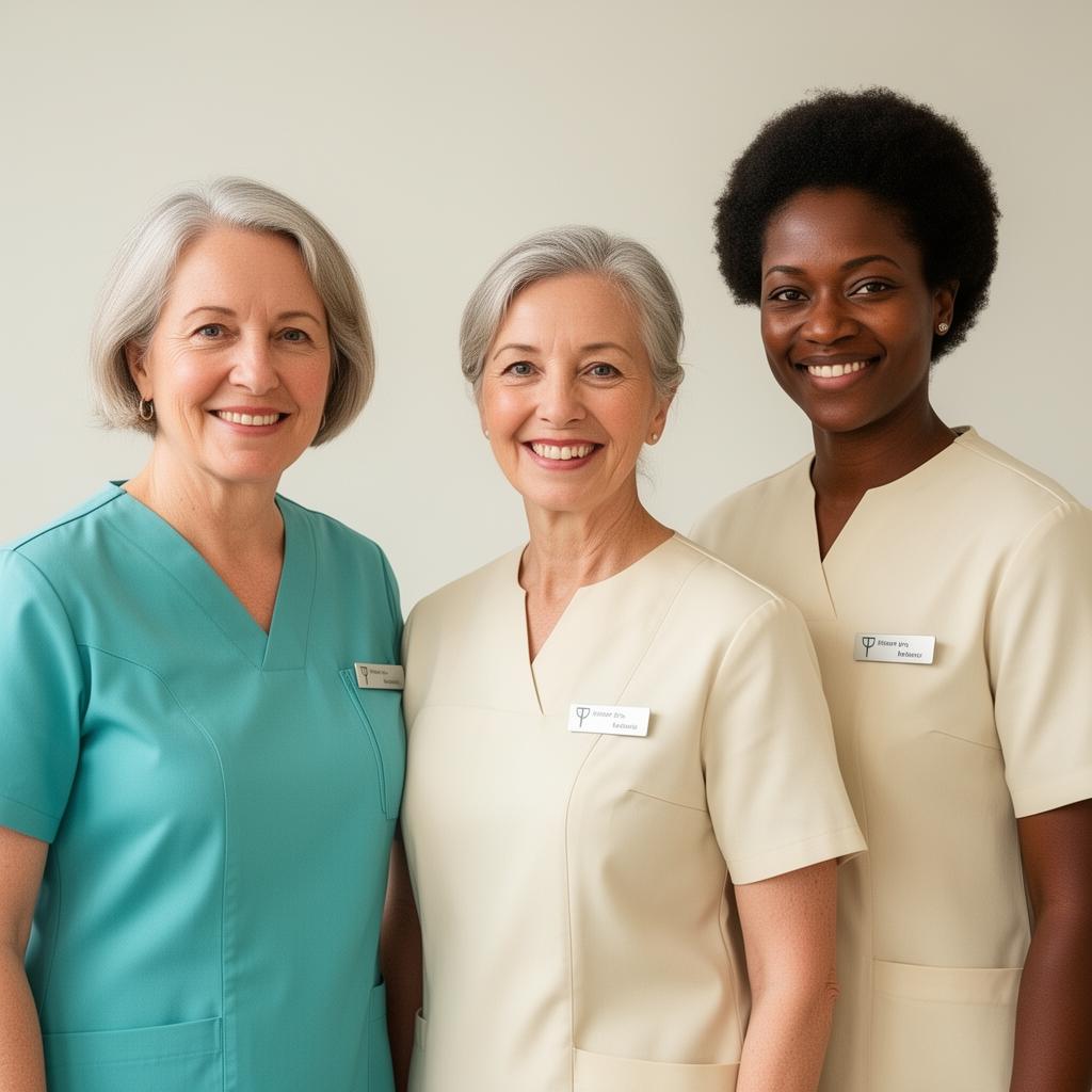 Universel Care team supporting clients at home
